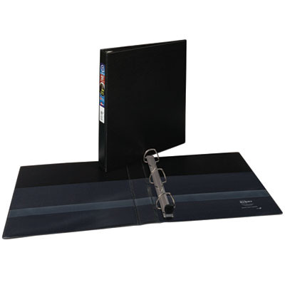 Heavy-Duty Non-View Binder With Durahinge And One Touch Ezd Rings, 3 Rings, 1" Capacity, 11 X 8.5, Black