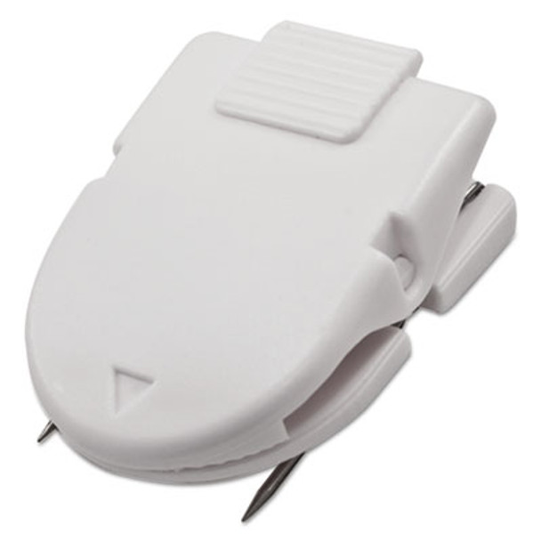 Wall Clips For Fabric Panels, 60 Sheet Capacity, White, 10/Box