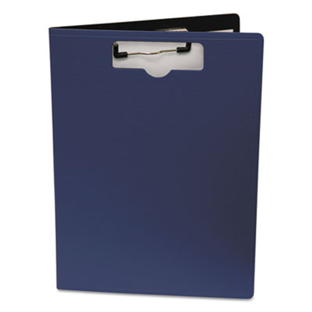 Portfolio Clipboard With Low-Profile Clip, Portrait Orientation, 0.5" Clip Capacity, Holds 8.5 x 11 Sheets, Blue