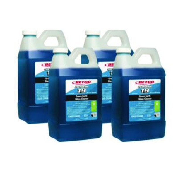 Fastdraw 19 Green Earth Glass Cleaner, Pleasant Scent, 2 L Bottle, 4/Carton
