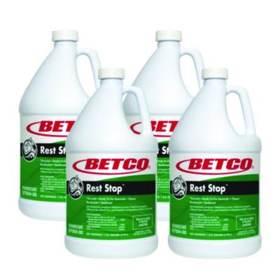 Rest Stop Non-Acid Bowl And Restroom Cleaner, Floral Fresh Scent, 1 Gal Bottle, 4/Carton