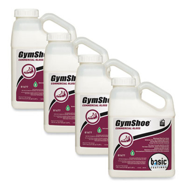 Gymshoe Gloss Sport Finish, Mild Scent, 1 Gal Bottle, 4/Carton