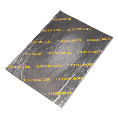 Honeycomb Insulated Cheeseburger Wrap, 10.5 x 14, Cheeseburger Print, 500/Pack, 4 Packs/Carton