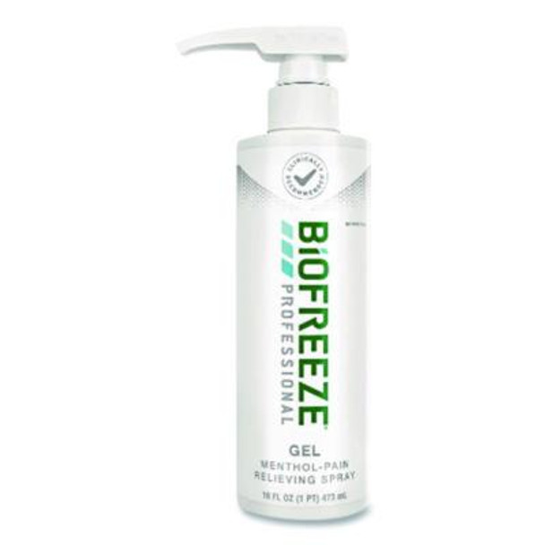 Professional Green Topical Analgesic Pain Reliever Gel, 16 Oz Pump