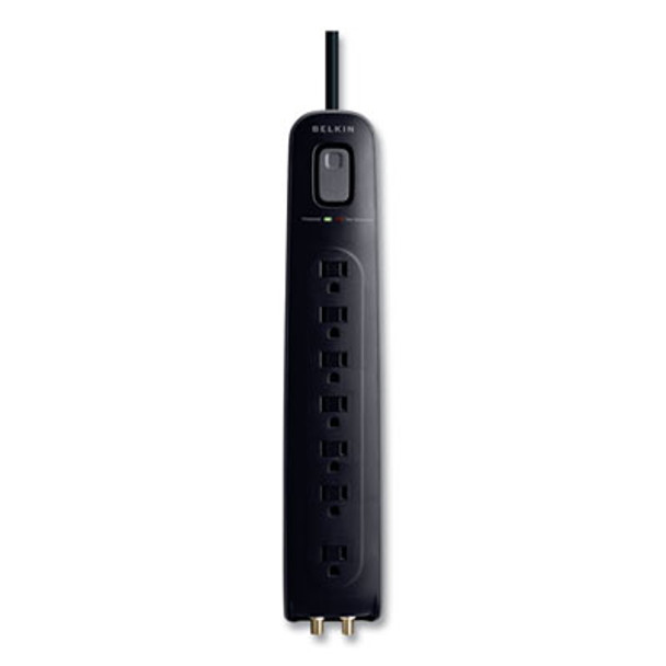 Ultimate Surge Protector, 7 Ac Outlets, 4 Ft Cord, 2,000 J, Black
