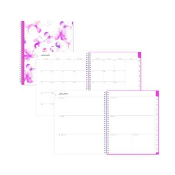 Breast Cancer Awareness Create-Your-Own Cover Weekly/Monthly Planner, Orchids Artwork, 11 x 8.5, 12-Month (Jan To Dec): 2026