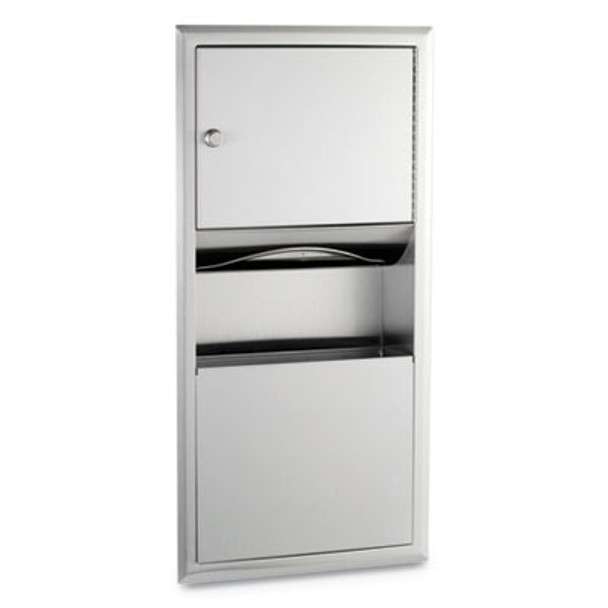 Classicseries Recessed Paper Towel Dispenser/Waste Receptacle, 14 X 3.94 X 28, Stainless Steel