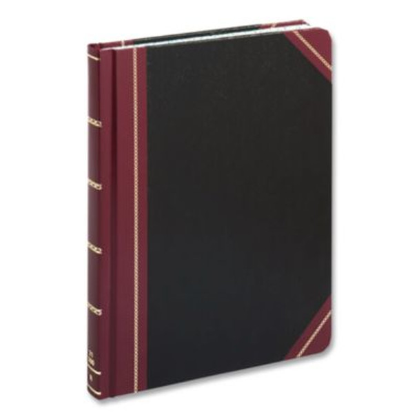 Log Book, List-Management Format With Medium/College Ruling, Black/Red Cover, (150) 10.13 x 7.78 Sheets