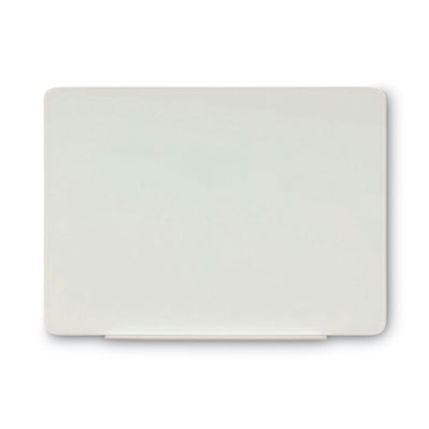 Magnetic Glass Dry Erase Board, 48" x 36", Opaque White Surface