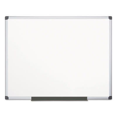 Value Lacquered Steel Magnetic Dry Erase Board, 72" x 48", White Surface, Satin Aluminum Frame