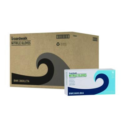 380 Series Disposable General-Purpose Nitrile Gloves, Powder-Free, X-Large, 4 Mil Thick, 9.5" Long, Blue,100/Box, 10 Boxes/Ct