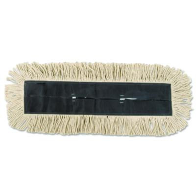 Dust Mop Head, Disposable, 5 x 36, White, 6/Carton