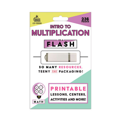 In a Flash Usb, Intro To Multiplication, Grades 2 To 4, 236 Pages