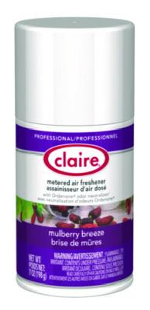 Metered Air Freshener, Mulberry Scent, 7 Oz Aerosol Spray, 12/Carton