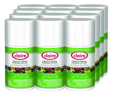 Metered Air Freshener, Country Garden, 11 Oz Aerosol Spray, 12/Carton