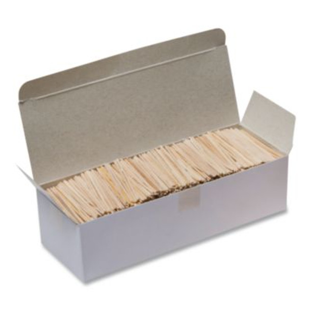 Flat Wood Toothpicks, Natural, 2,500/Pack