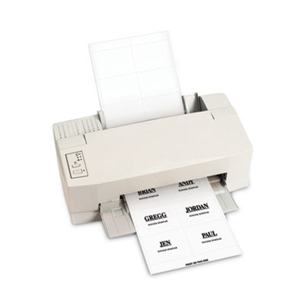 Name Badge Inserts, 4 X 3, White, 60/Pack