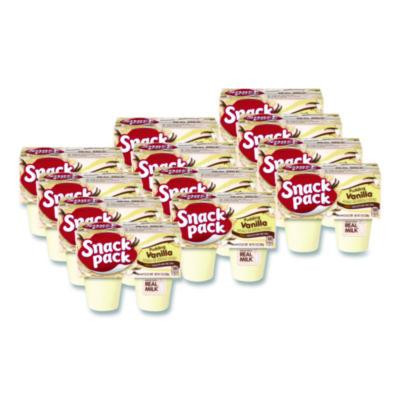 Pudding Cups, Vanilla, 3.5 Oz Cup, 48/Carton
