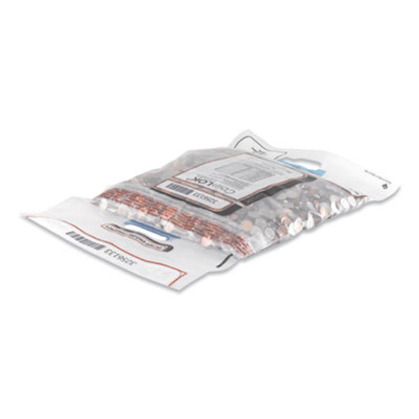 Coin Bag, Plastic, 14.5" x 25", Clear, 50/Pack