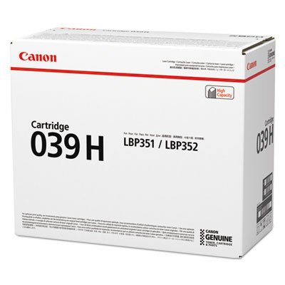 0288c001 (039h) High-Yield Toner, 25,000 Page-Yield, Black