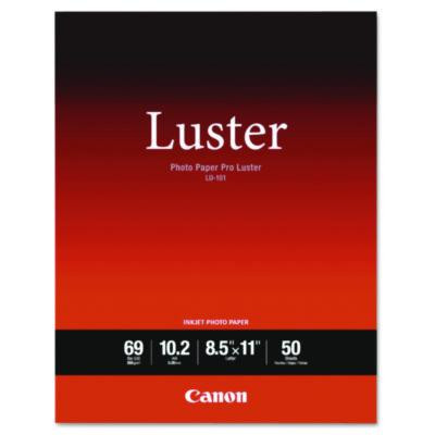 Pro Luster Inkjet Photo Paper, 10.2 Mil, 8.5 X 11, Luster White, 50/Pack