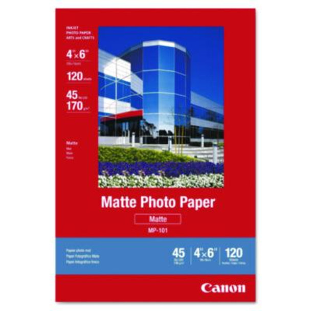 Matte Photo Paper, 4 X 6, Matte White, 120/Pack