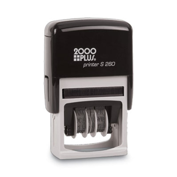 Economy Message Dater, 4 Messages, Red/Blue, 1.75 X 0.94