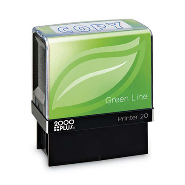 Green Line Message Stamp, Copy, 1.5 x 0.56, Blue