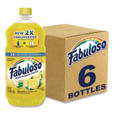 Multi-Use Cleaner, Refreshing Lemon Scent, 56 Oz Bottle, 6/Carton