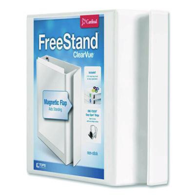 Freestand Easy Open Locking Slant-D Ring Binder, 3 Rings, 2" Capacity, 11 X 8.5, White