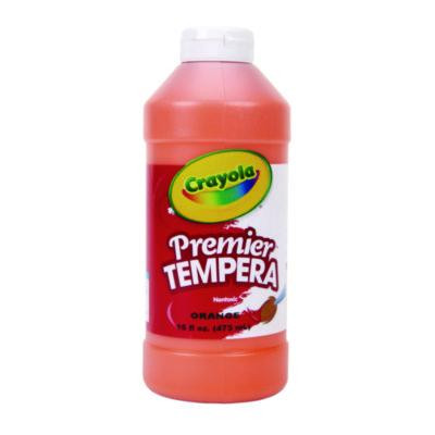 Premier Tempera Paint, Orange, 16 Oz Bottle