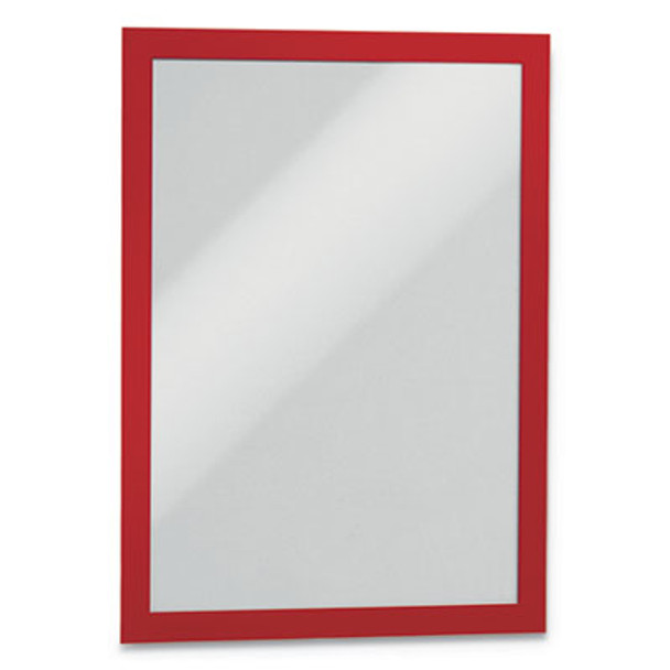 Duraframe Sign Holder, 8.5 x 11, Red Frame, 2/Pack