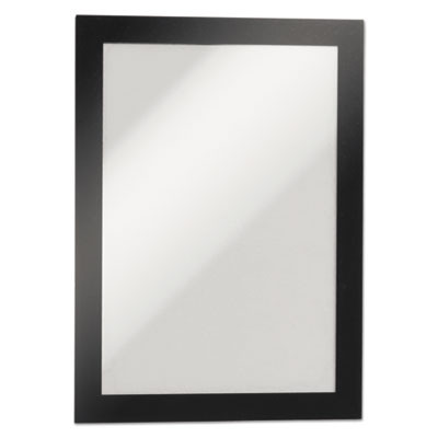 Duraframe Sign Holder, 5.5 x 8.5, Black Frame, 2/Pack