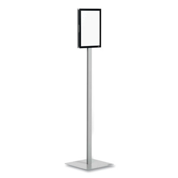 Info Stand Basic Floor Stand, 51.57" Tall, Black Stand, 8.5 x 11 Face