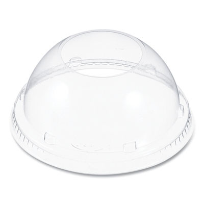 Cappuccino Dome Sipper Lids, Fits 30 Oz To 32 Oz Hot Cups, Plastic, Clear, 50/Pack, 20 Packs/Carton