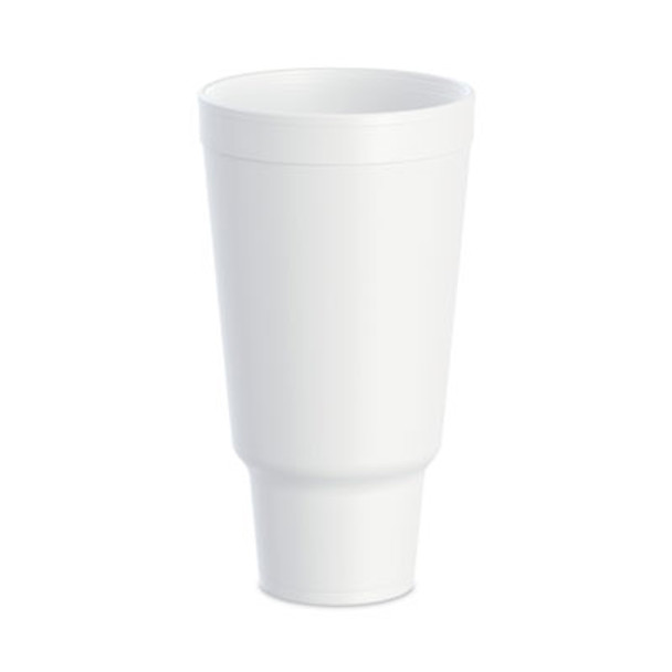 J Cup Insulated Foam Pedestal Cups, 44 Oz, White, 300/Carton