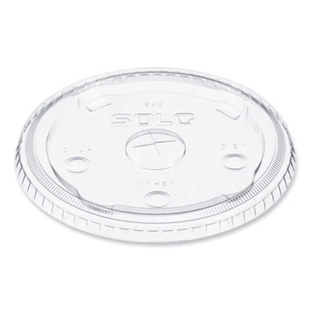Plastic Cold Cup Lids, Fits 32 Oz To 44 Oz Cold Cups, Clear, 600/Carton