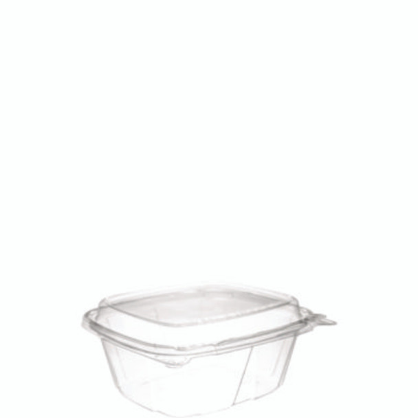 Clearpac Safeseal Tamper-Resistant/Evident Containers, Domed Lid, 12 Oz, Clear, Plastic, 100/Bag, 2 Bags/Carton