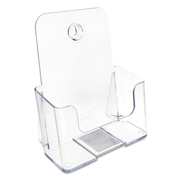 Docuholder For Countertop/Wall-Mount, Booklet Size, 6.5w X 3.75d X 7.75h, Clear