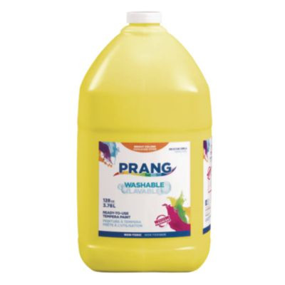 Washable Paint, Yellow, 1 Gal Bottle