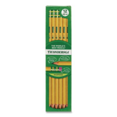 Pre-Sharpened Pencil, Hb (#2), Black Lead, Yellow Barrel, Dozen