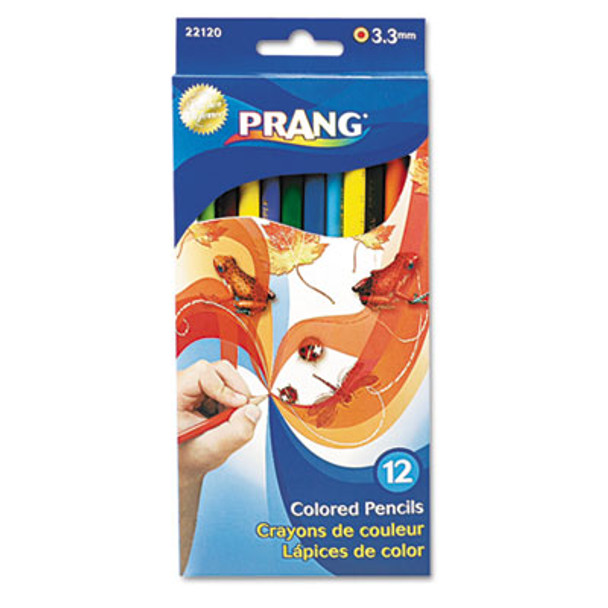 Colored Pencil Sets, 3.3 Mm, 2B, Assorted Lead And Barrel Colors, Dozen