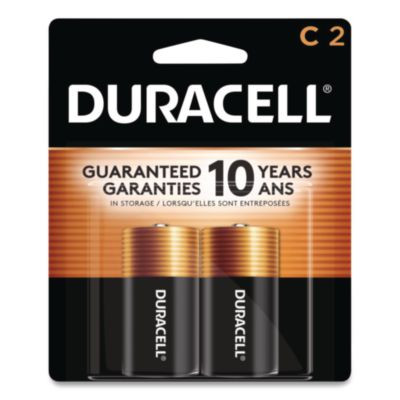 Coppertop Alkaline C Batteries, 2/Pack