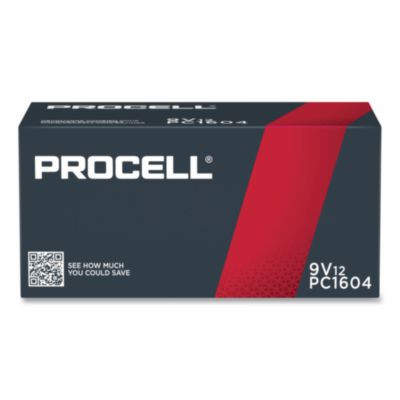 Professional Alkaline 9V Batteries, 72/Carton