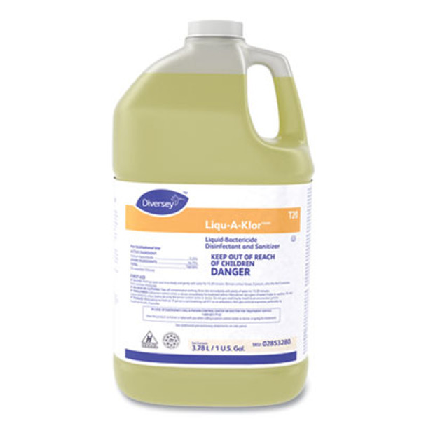 Liqu-A-Klor Disinfectant/Sanitizer, 1 Gal. Bottle, 4/Carton