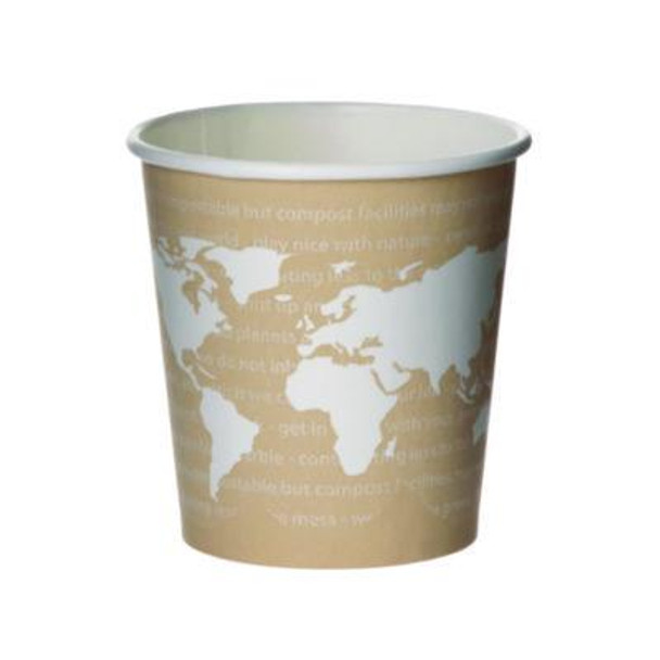 Worldart Hot Cups, 4 Oz, Paper, Tan, 1,000/Carton