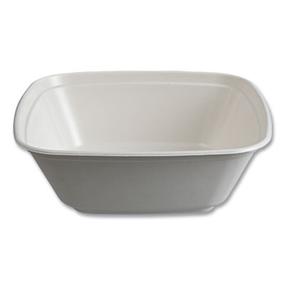 Regalia Sugarcane Servingware, Bowl, 160 Oz, White, 100 Bowls/Carton