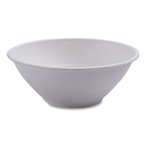 Vanguard Renewable And Compostable Sugarcane Bowls, 40 Oz, White, 400/Carton