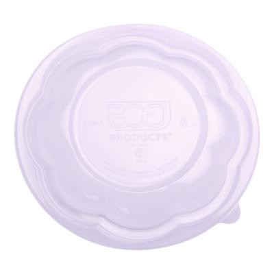 Renewable And Compostable Lids, Fits 24, 32 And 48 Oz Salad Bowls, Clear, Plastic, 300/Carton