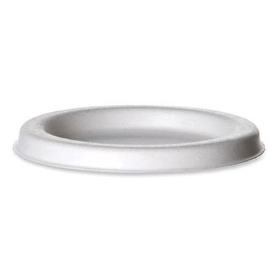 Sugarcane Portion Cup Lids, Fits 2 Oz Portion Cups, White, 2,500/Carton